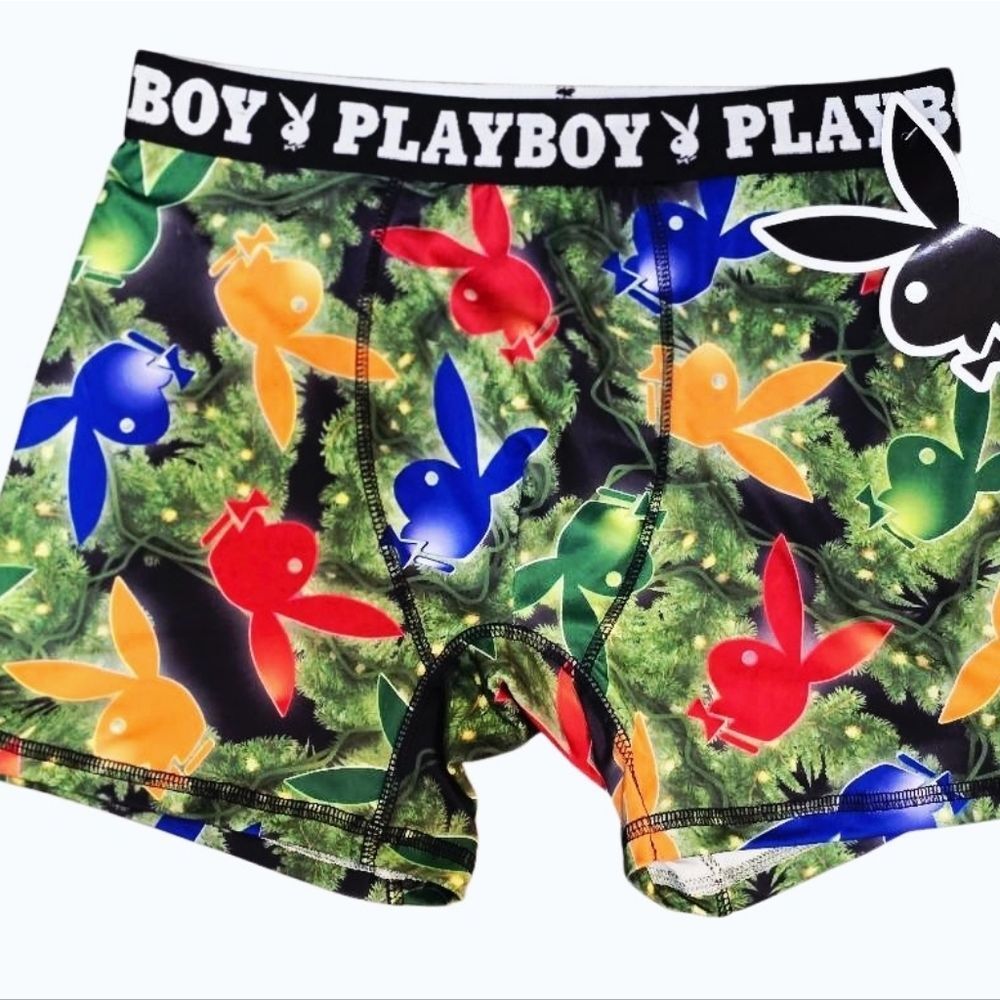 Playboy Bunny Logo Lights Boxer Briefs